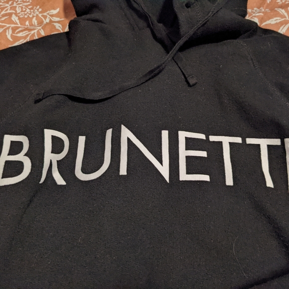 Cropped Black Brunette the Label Hoodie - Picture 3 of 4
